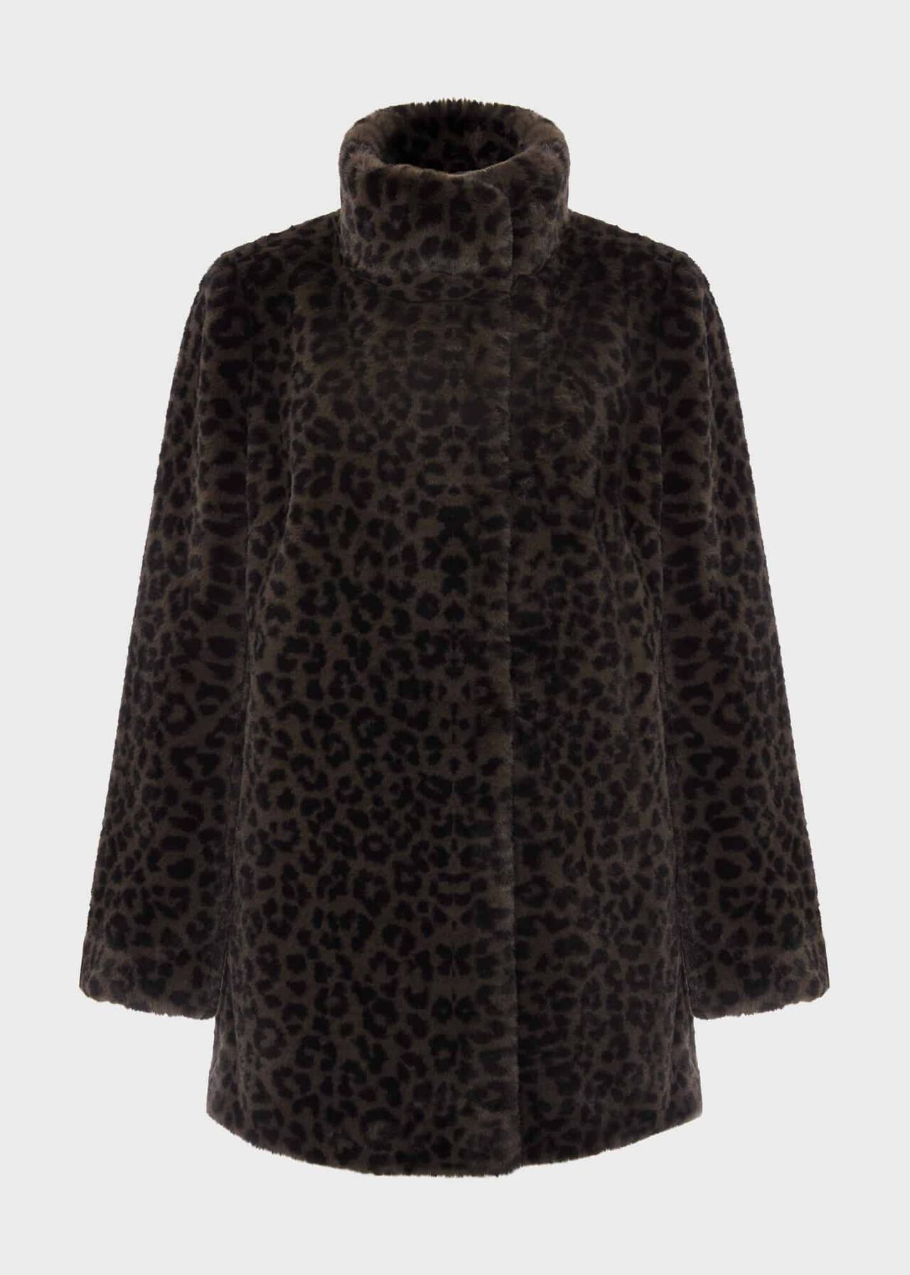 Maddox Short Coat, Charcoal Multi, hi-res