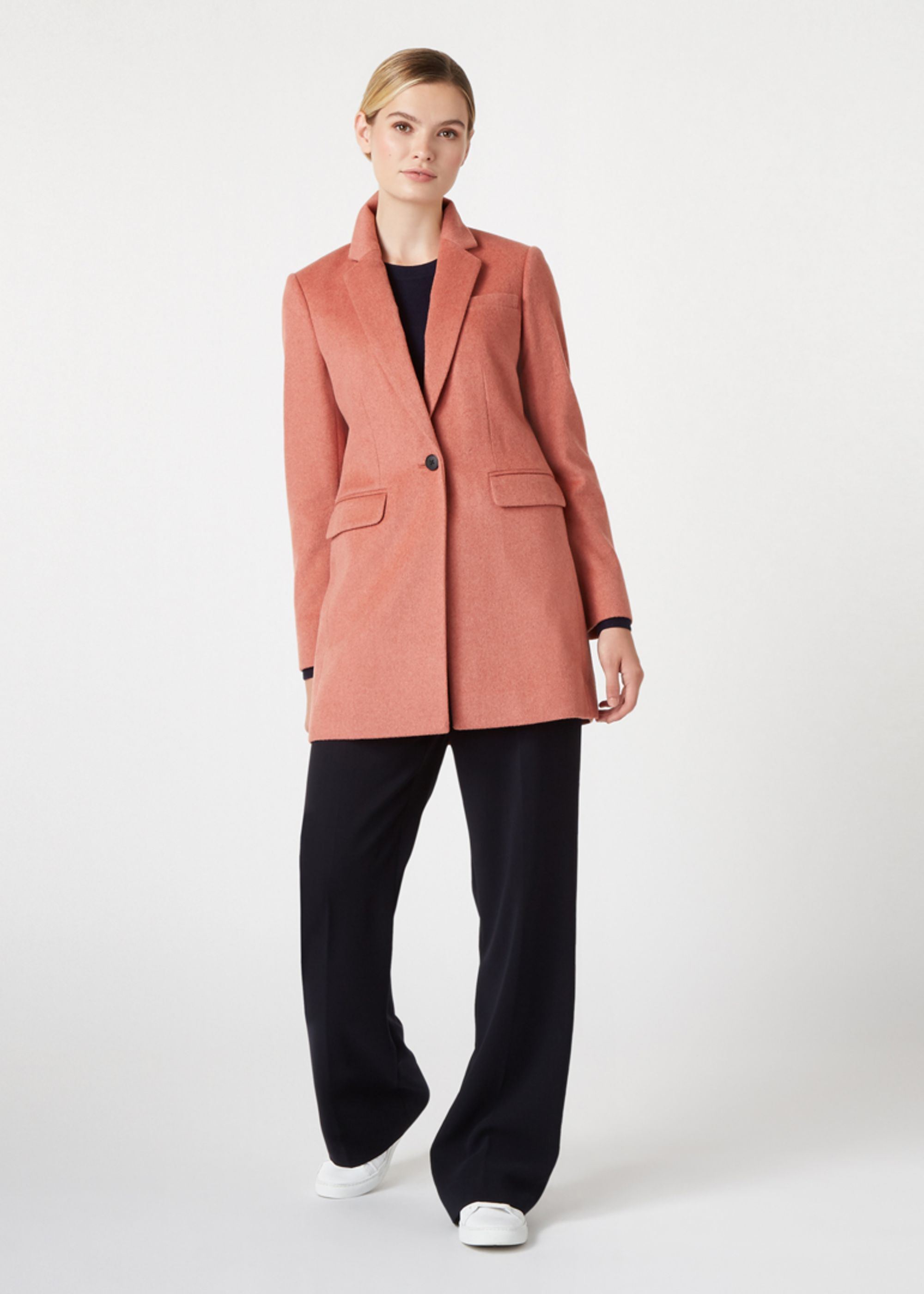 Tia Wool Blend Coat | Hobbs