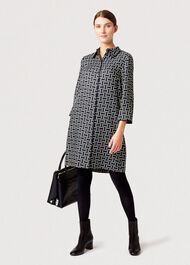 Aubery Dress, Navy Multi, hi-res