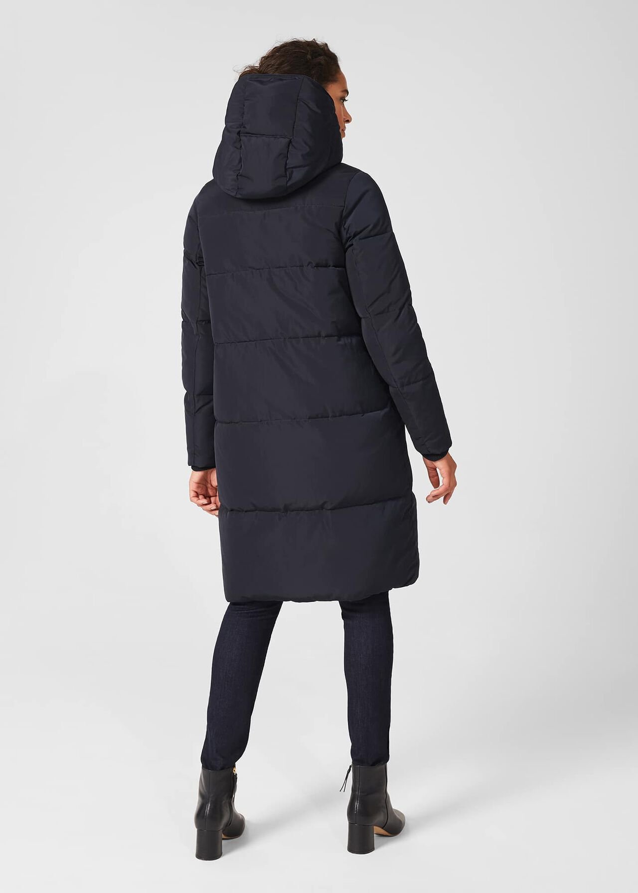 Darla Water Resistant Puffer Jacket, Navy, hi-res
