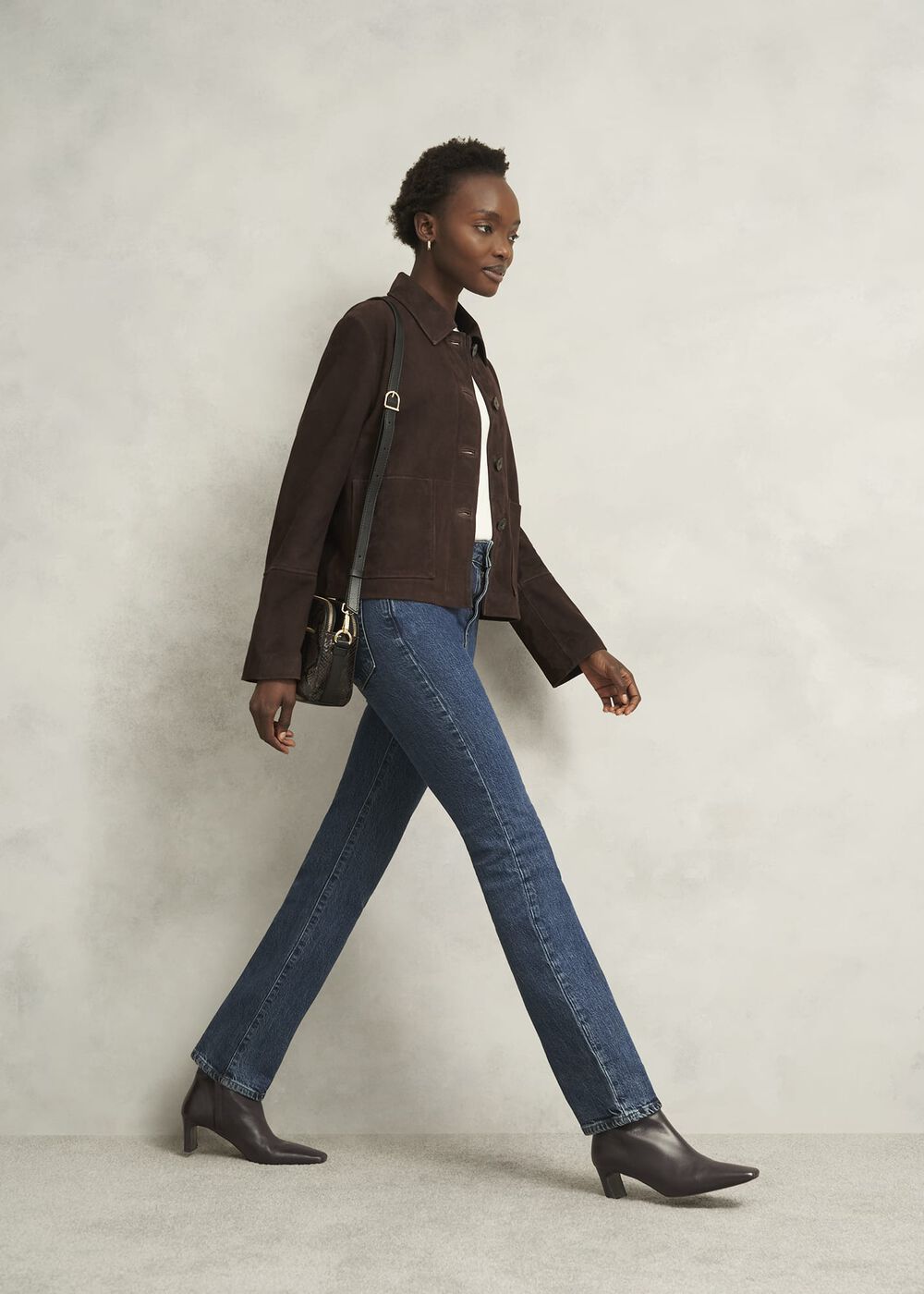 Isla Ankle Boots, Chocolate Brown, hi-res
