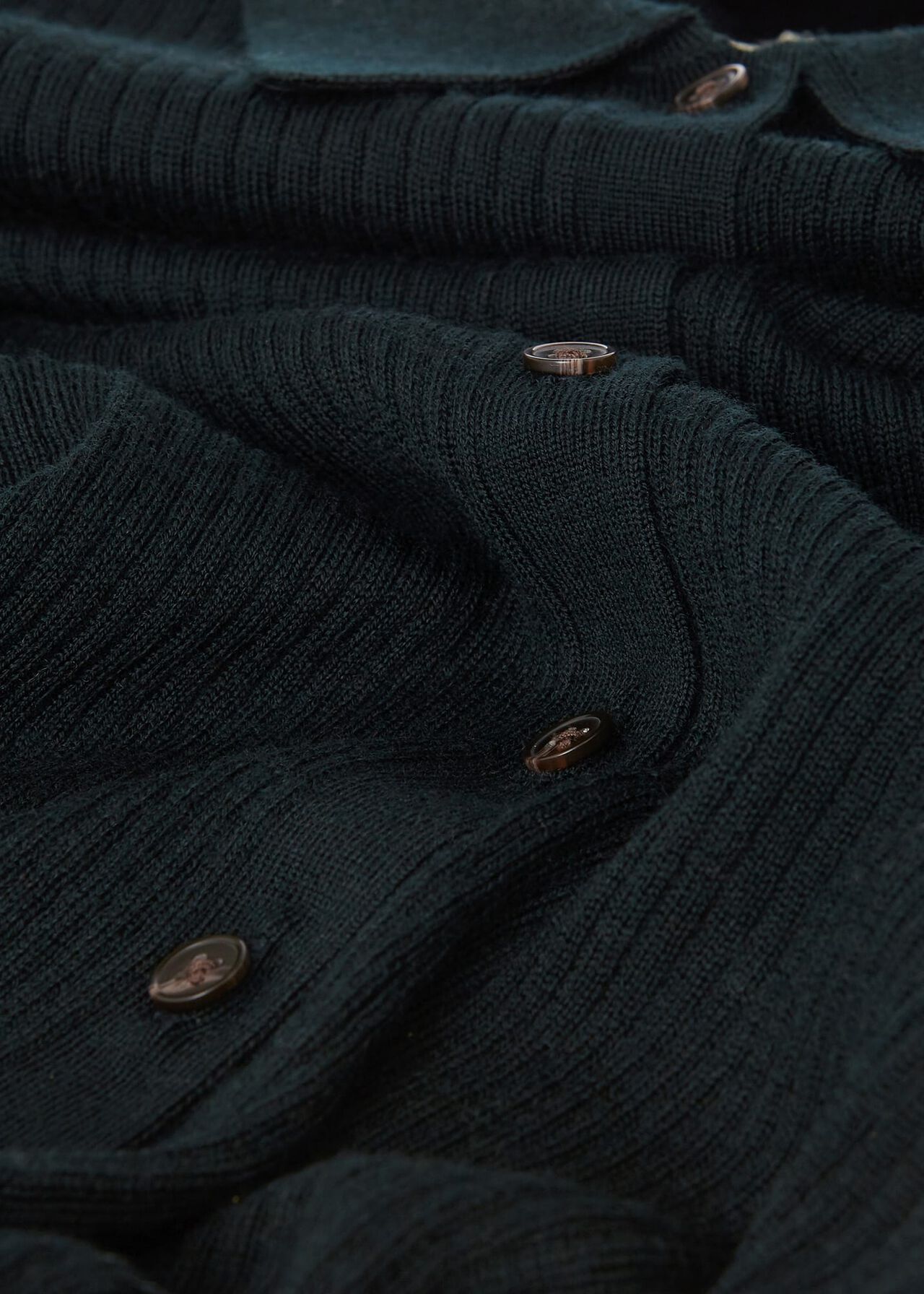 Vera Merino Wool Shirt, Pine Green, hi-res