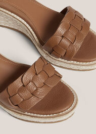 Francis Leather Espadrilles, Tan, hi-res