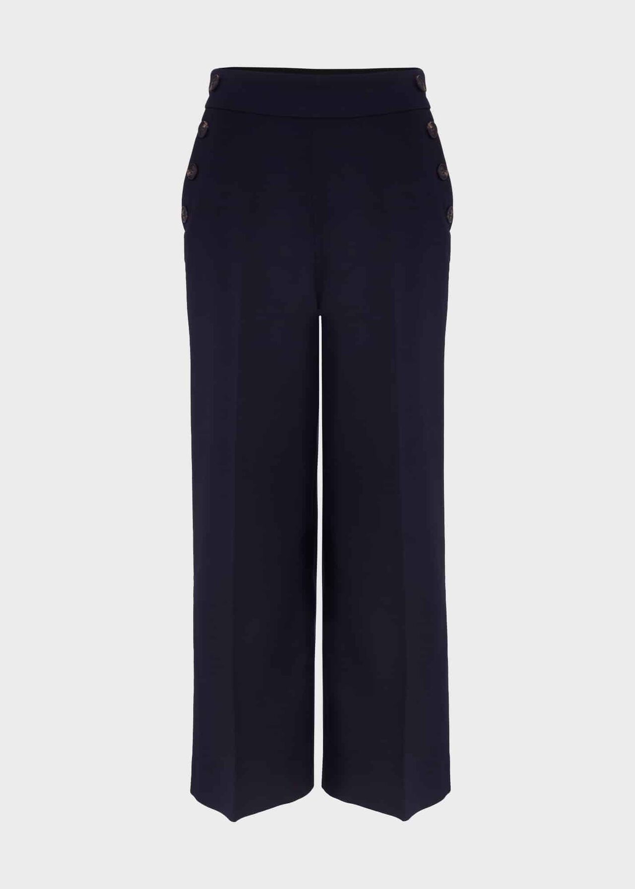 Simone Crop Pants With Cotton, Navy, hi-res