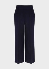 Simone Crop Pants With Cotton, Navy, hi-res