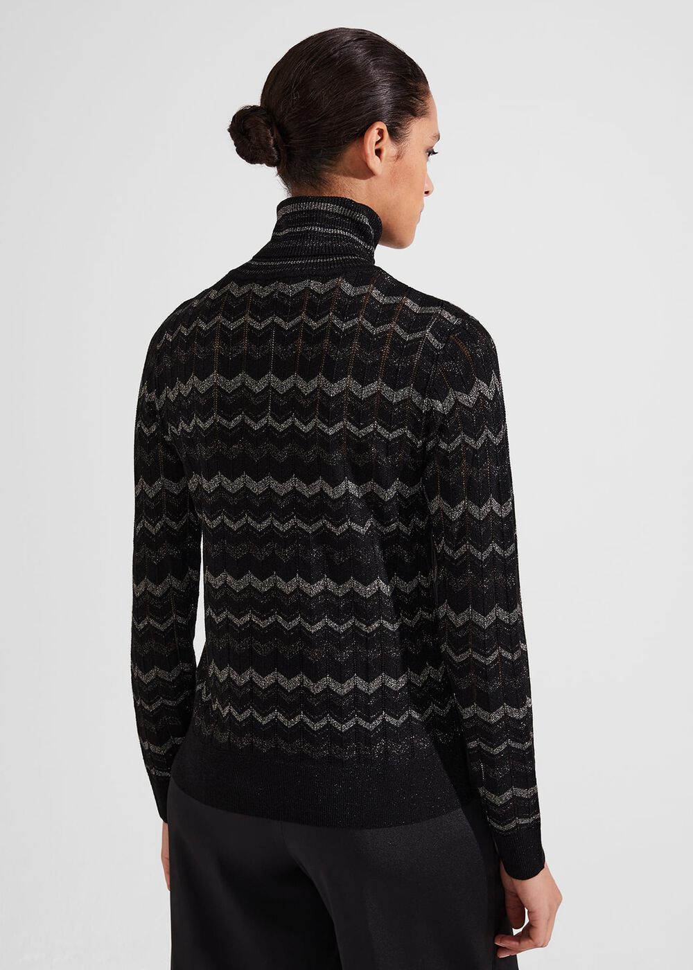 Sidonie Sparkle Sweater, Black Silver, hi-res