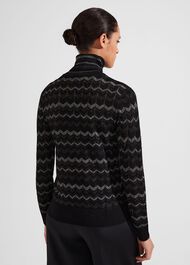 Sidonie Sparkle Sweater, Black Silver, hi-res
