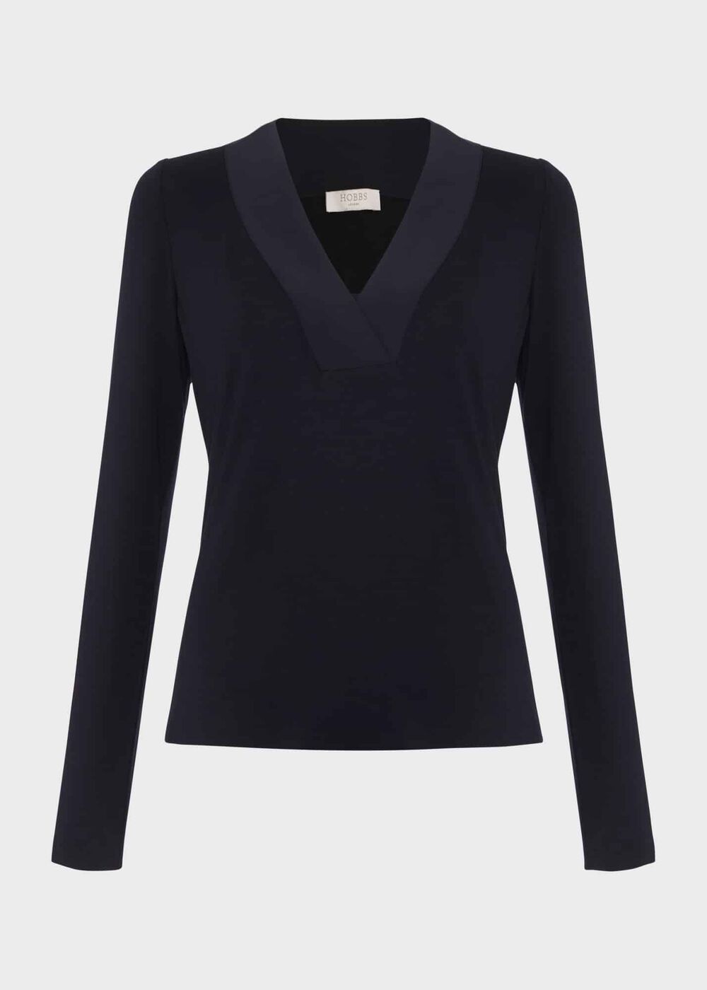 Jonie Long Sleeved Top, Hobbs Navy, hi-res