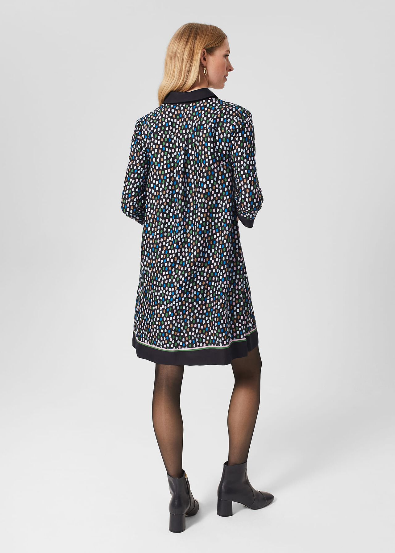 Marci Tunic Dress, Navy Multi, hi-res