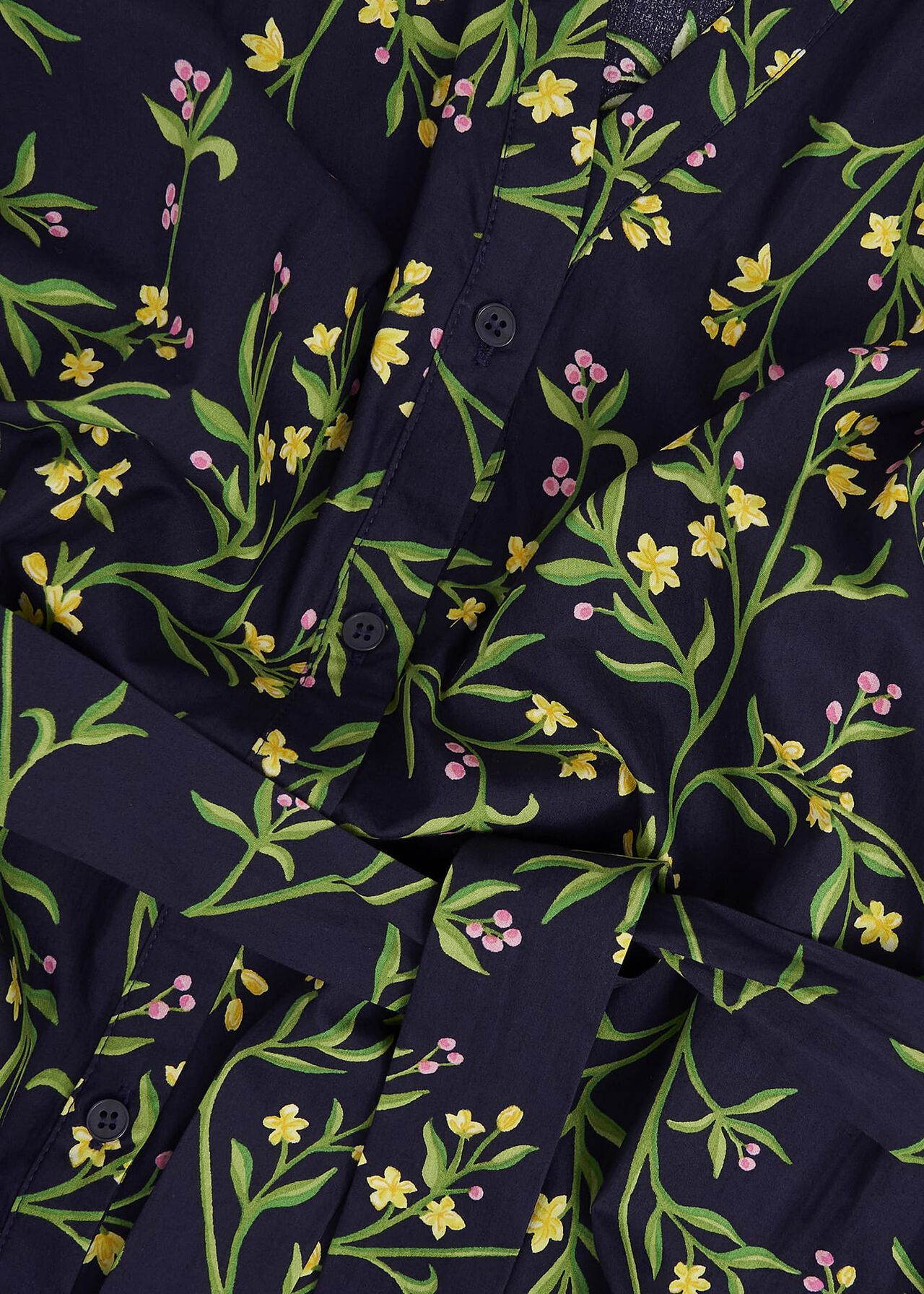 Christina Cotton Dress, Navy Multi, hi-res
