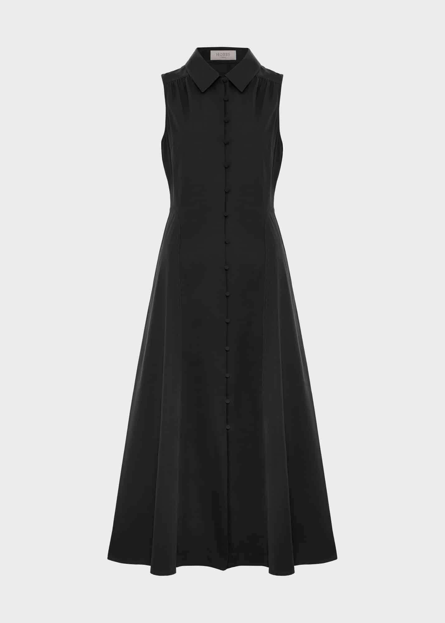 【Hobbs London】UK発 Cathleen 黒 シャツ ワンピース ドレス Cathleen Dress | Hobbs UK |