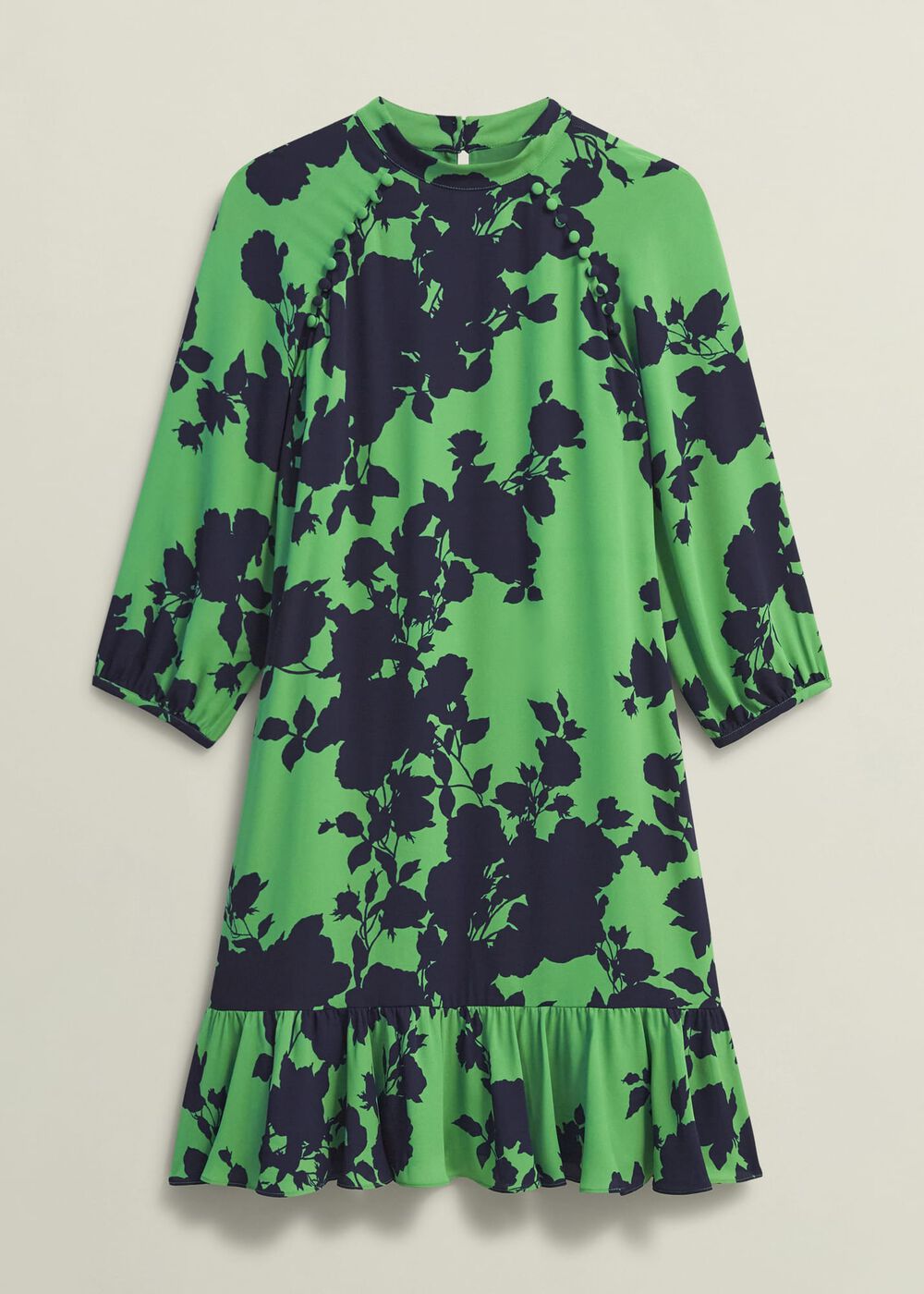 Georgia Dress, Green Navy, hi-res