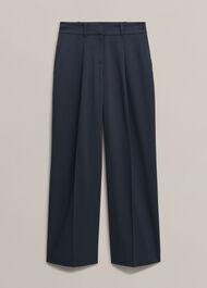 Lauren Wide Trousers, Dark Slate Blue, hi-res