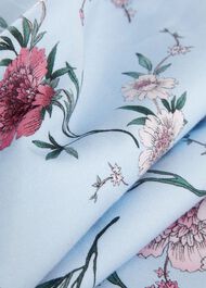 Fiona Floral Shift Dress, Pale Blue Multi, hi-res