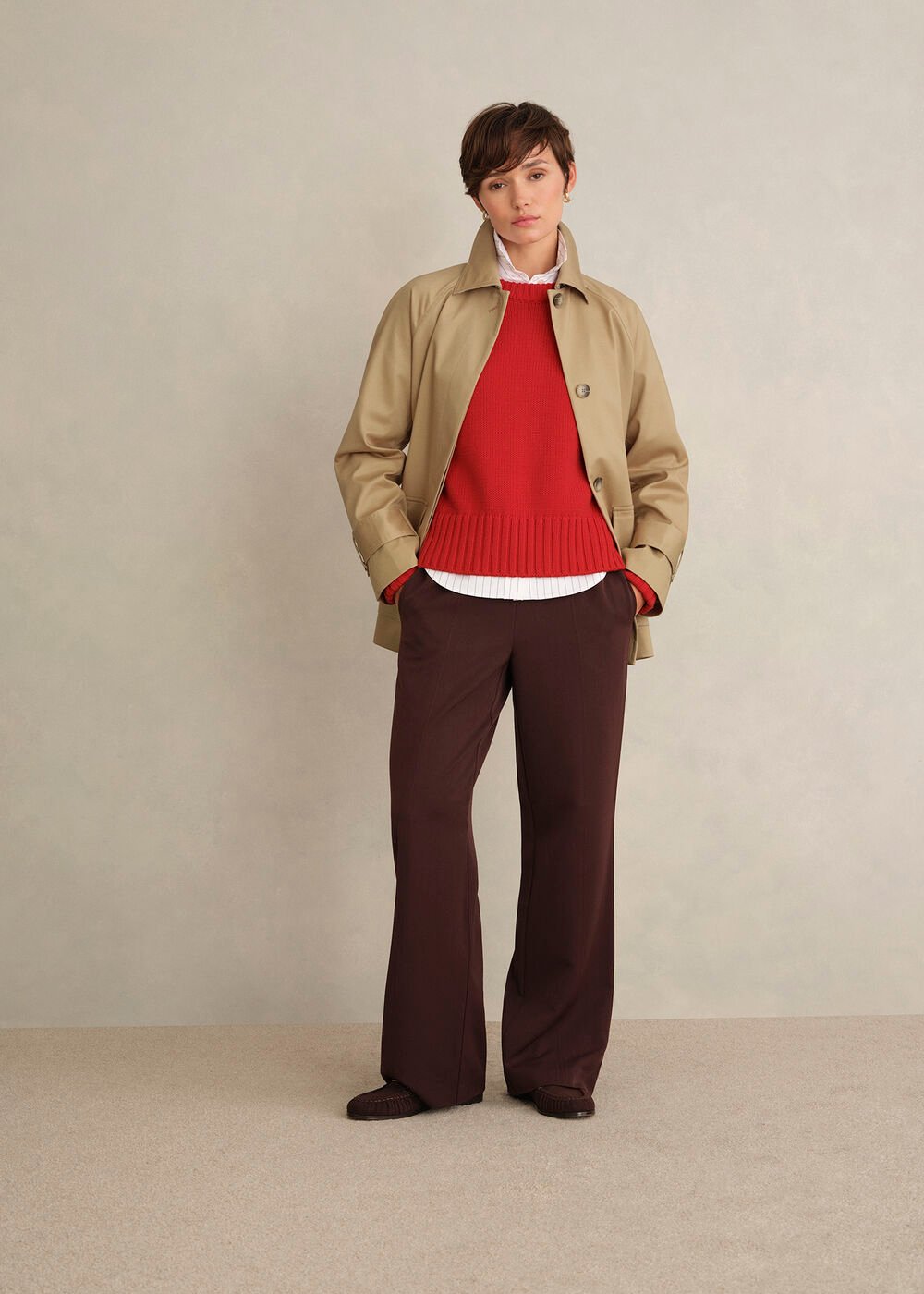 Sukey Cotton Jumper, Pepper Red, hi-res