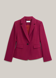Gemma Suit Jacket, Beetroot Pink, hi-res