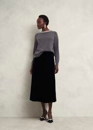 Sherry Jumper With Cashmere, Charcoal Grey, hi-res