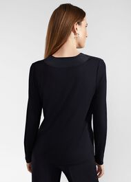 Jonie Long Sleeved Top, Hobbs Navy, hi-res