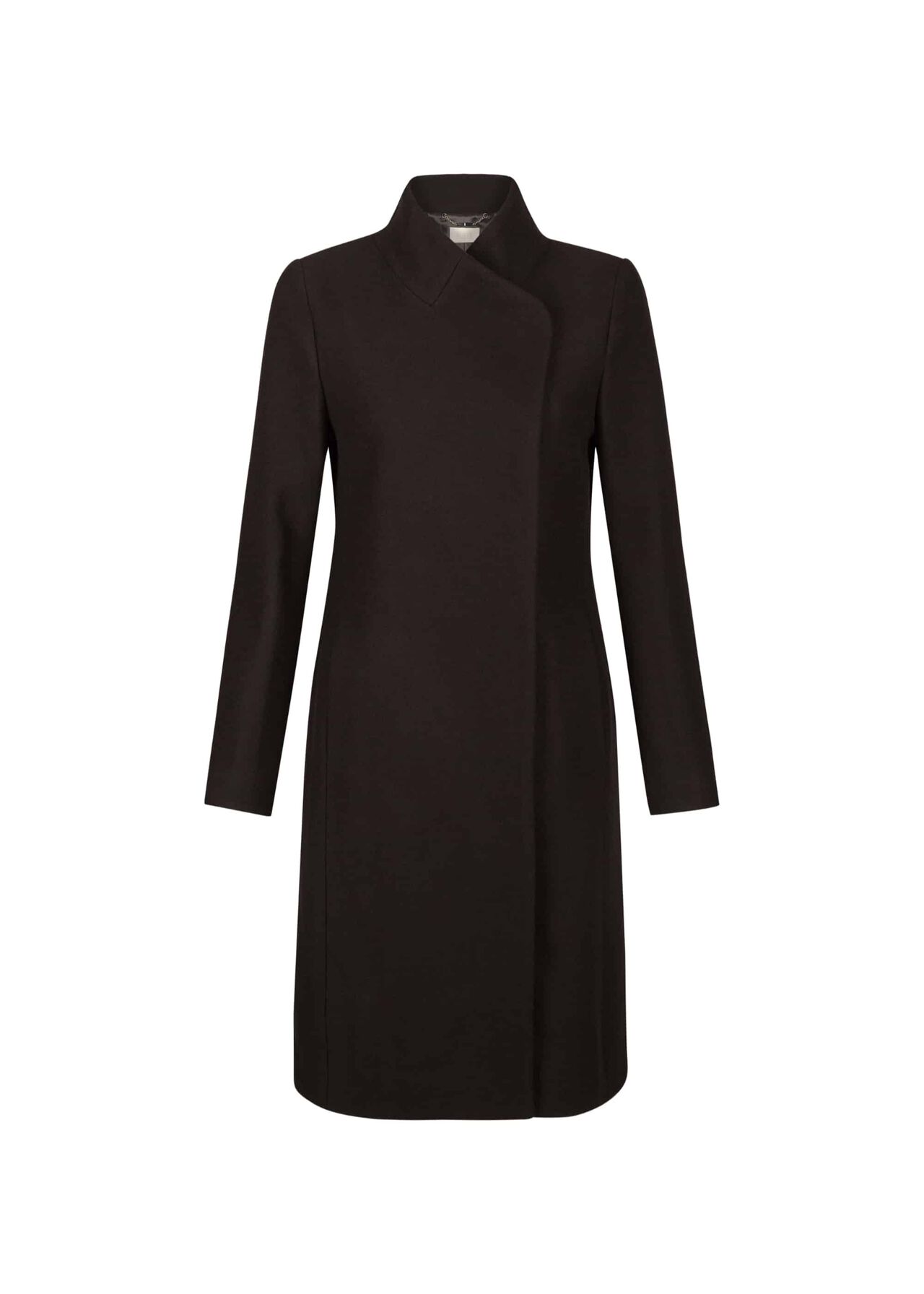 Petite Romy Wool Blend Coat Black
