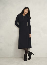 Marta Knitted Dress, Black, hi-res