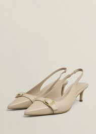 Jude Leather Slingbacks, Blush Pink, hi-res