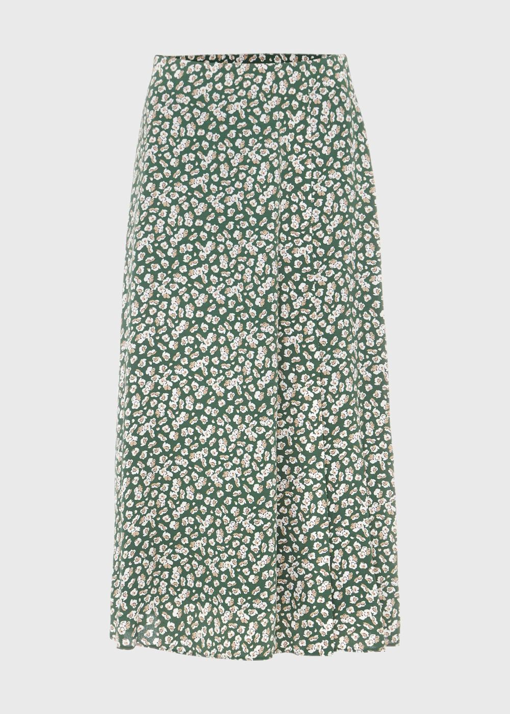 Annette Floral Midi Skirt, Green Multi, hi-res