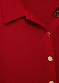 Arabelle Knitted Dress, Red, hi-res