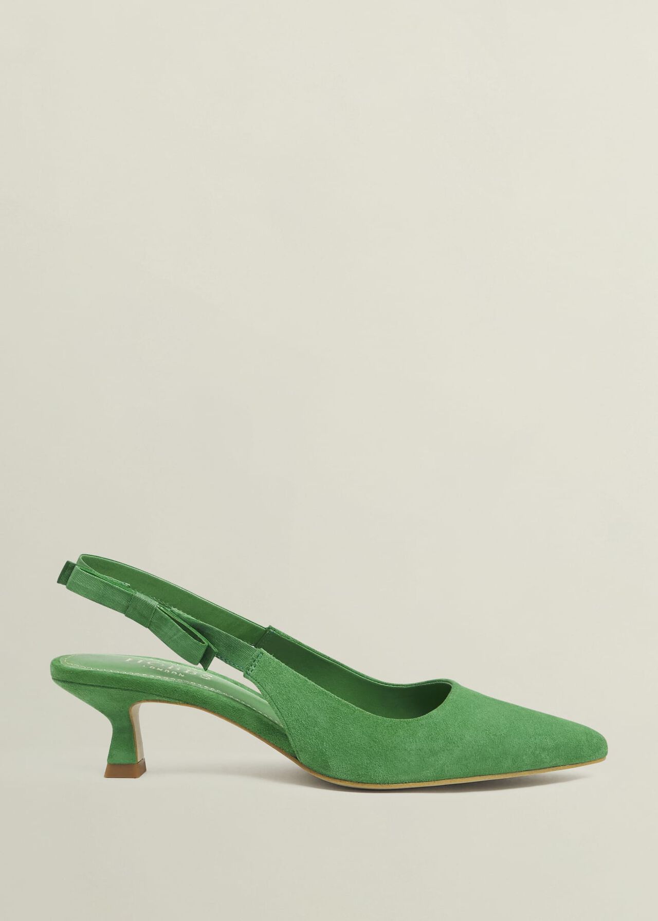 Safia Suede Slingbacks, Cilantro Green, hi-res