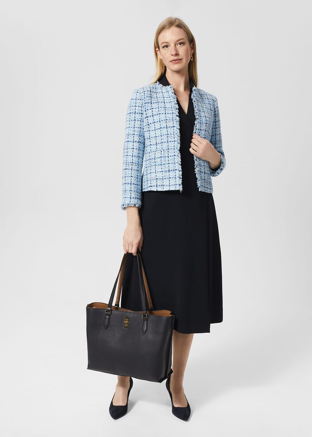 Mona Dress, Navy, hi-res