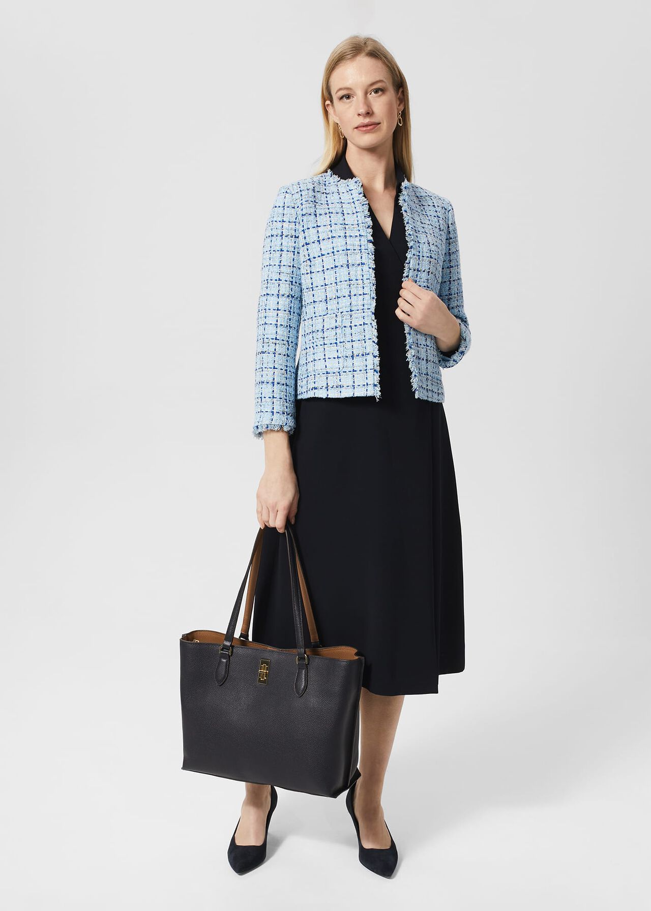 Mona Dress, Navy, hi-res