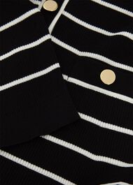 Belmont Knitted Dress, Black Ivory, hi-res