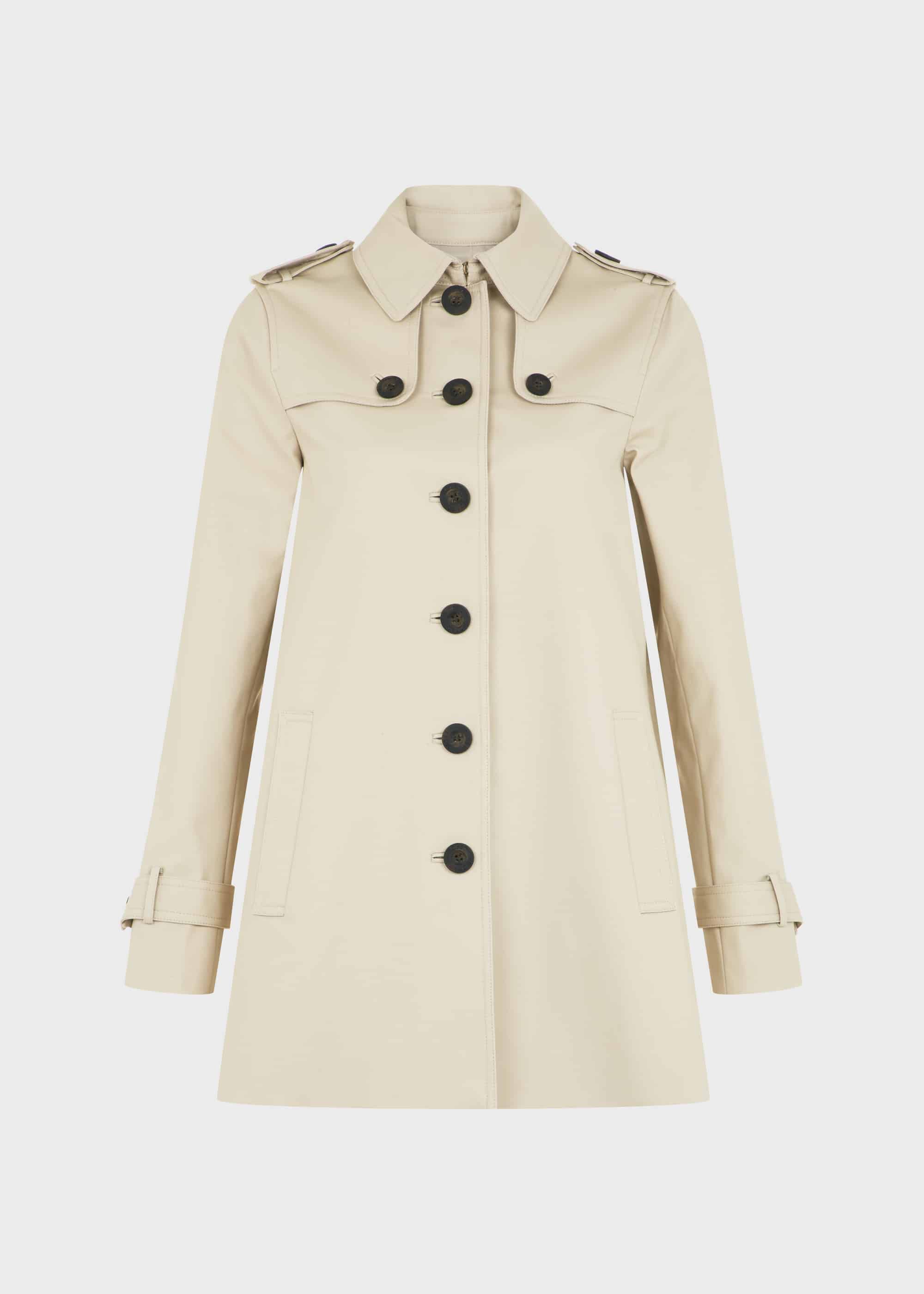 ladies short mac coat