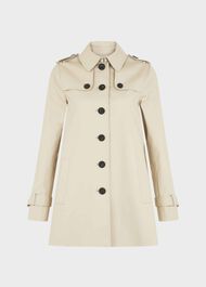 Short Chrissie Water Resistant Trench Coat, New Neutral, hi-res