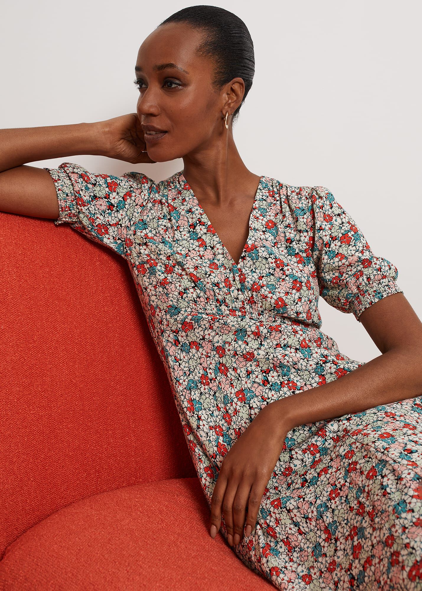 Dormer Floral Fit And Flare Dress