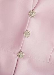 Rhea Wool Silk Coat, Soft Petal Pink, hi-res