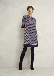 Marciella Tunic Dress, Purple Multi, hi-res