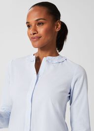 Miri Stripe Blouse, Blue Ivory, hi-res