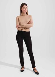 Short Amanda Skinny Jeans, Black, hi-res