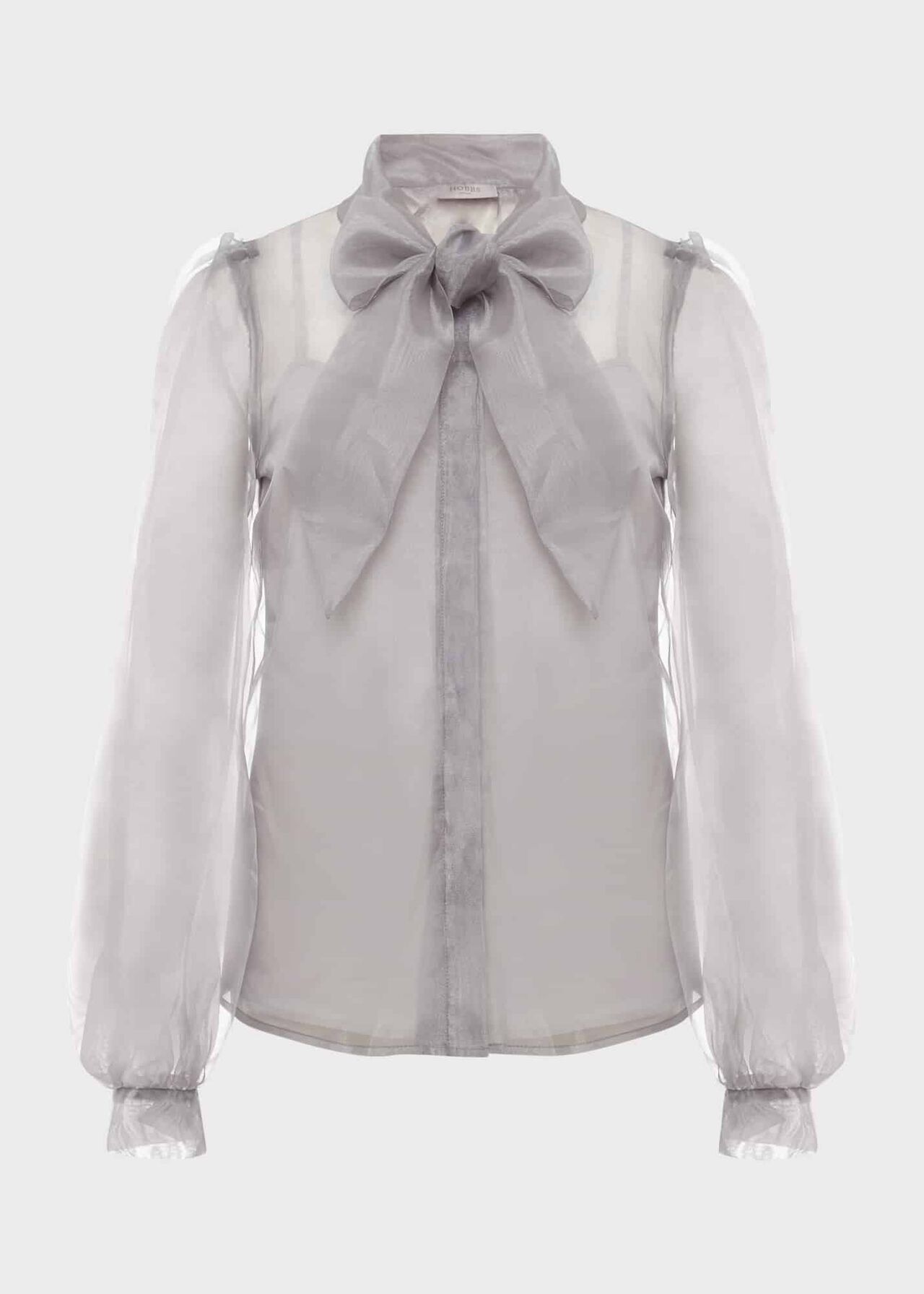 Jodie Organza Shirt, Silver, hi-res