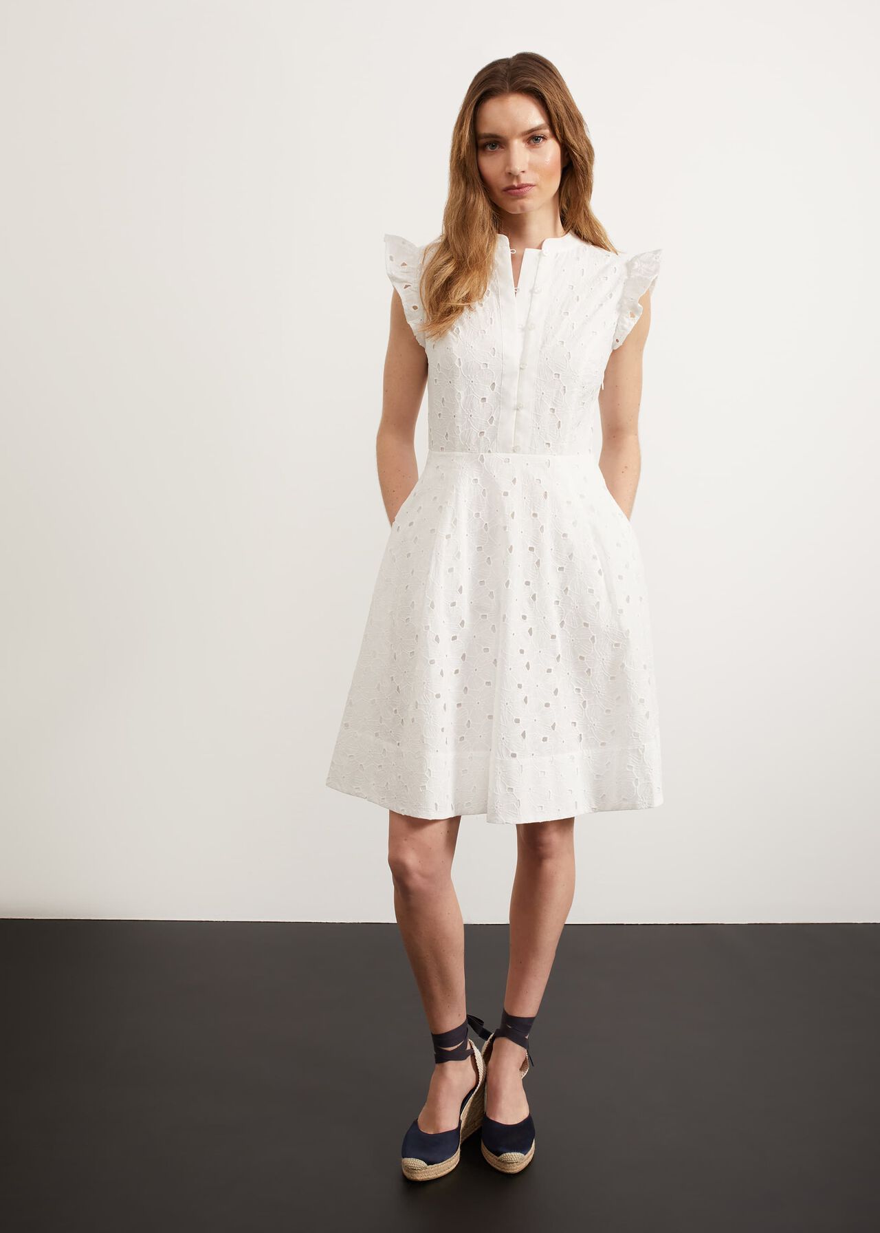 Sulby Dress, White, hi-res