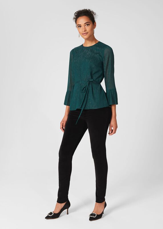 Melodie Pleat Detail Top