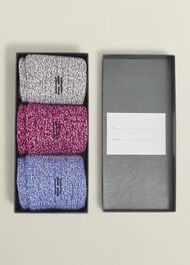 Boot Sock Set, Blue Red Grey, hi-res