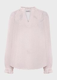 Delany Blouse, Ivory Pecan, hi-res