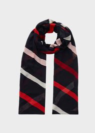 Lainey Scarf, Navy, hi-res