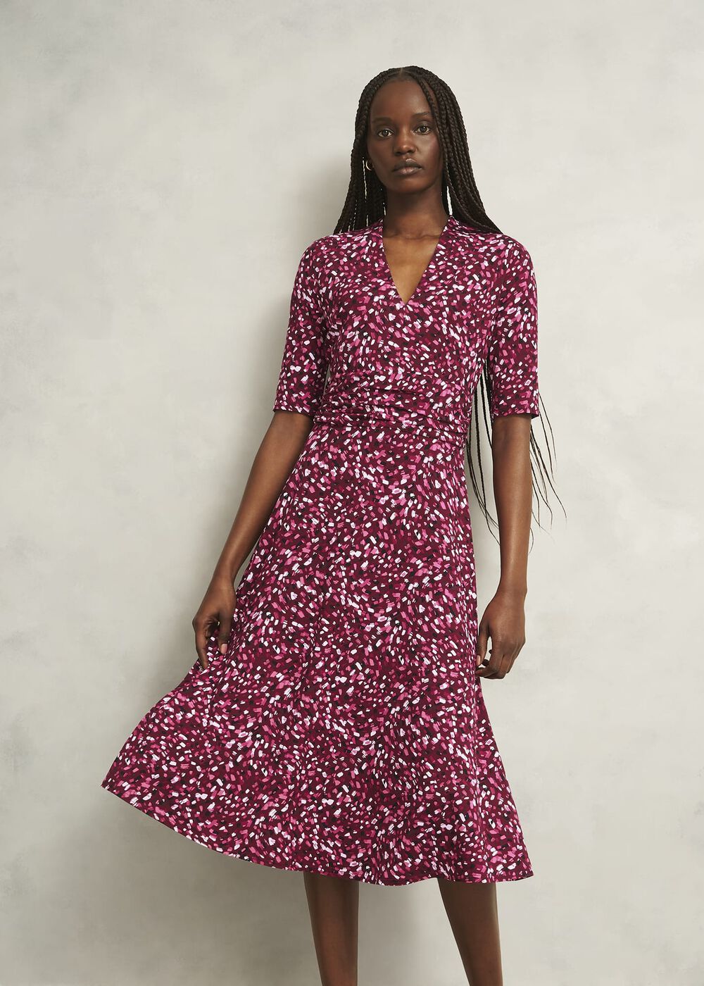 Petite Jaci Dress, Red Multi, hi-res