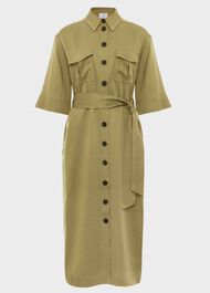 Claremont Dress, Dark Khaki, hi-res