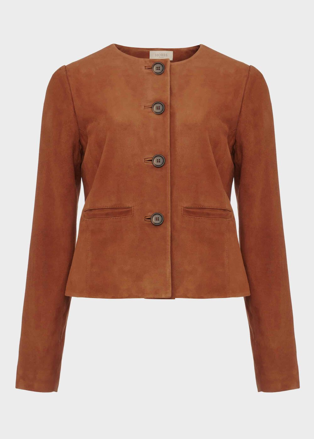 Mariette Suede Jacket, Toffee, hi-res
