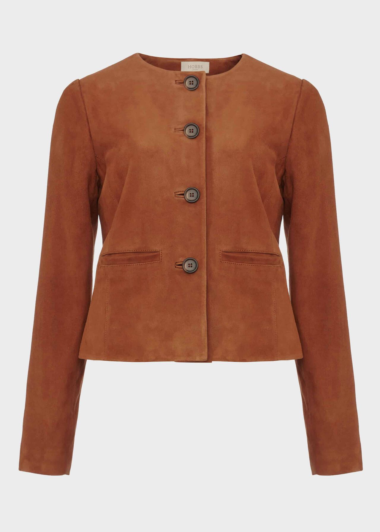 Mariette Suede Jacket, Toffee, hi-res