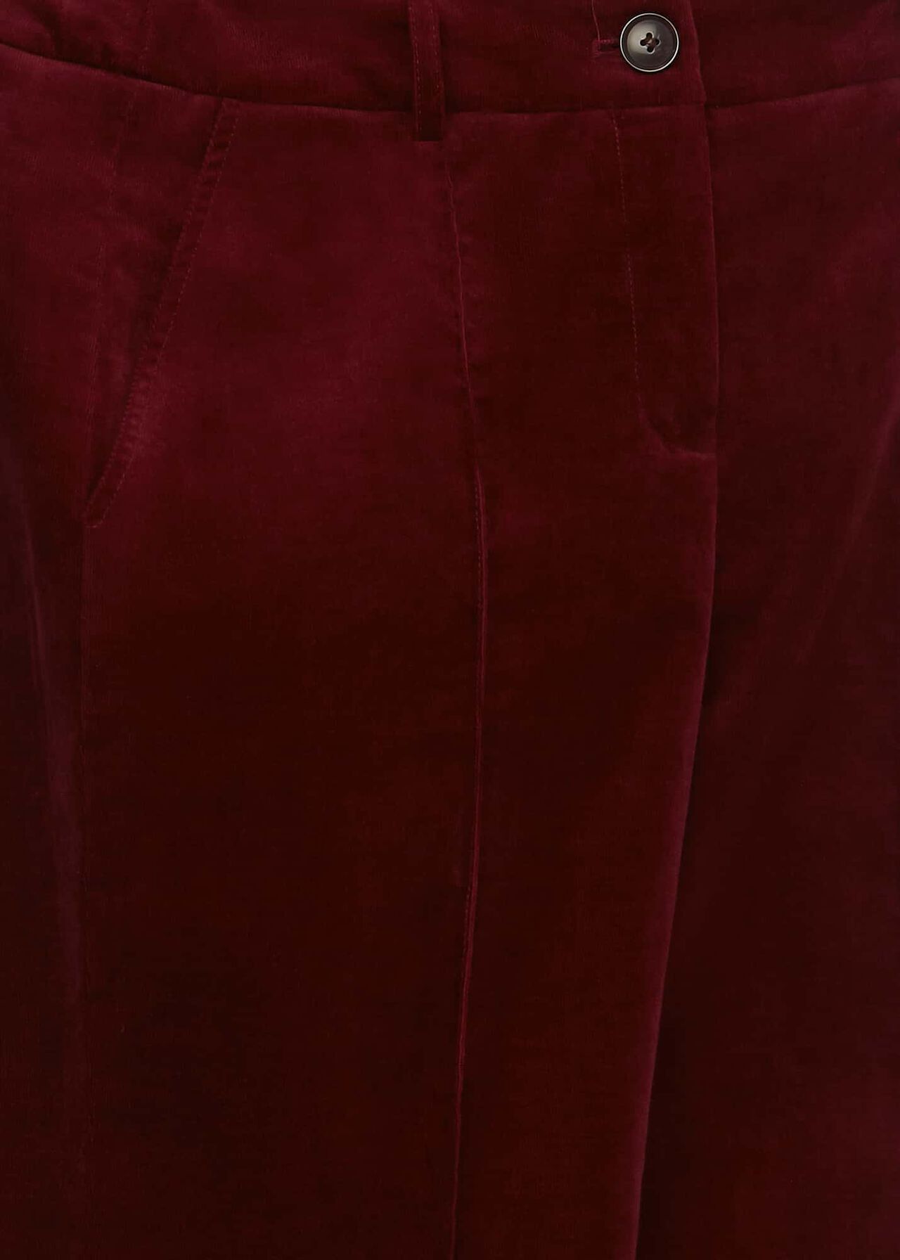 Kassandra Cord Trousers, Dark Red, hi-res