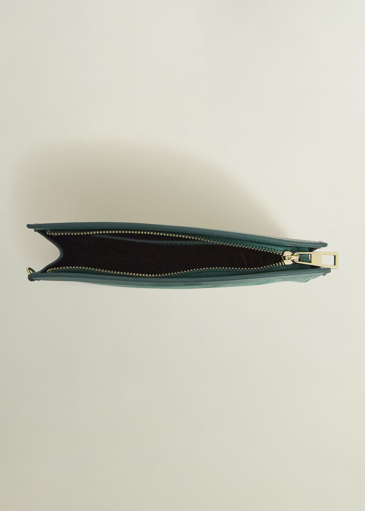 Catherine Suede Wristlet, Deep Aqua Green, hi-res